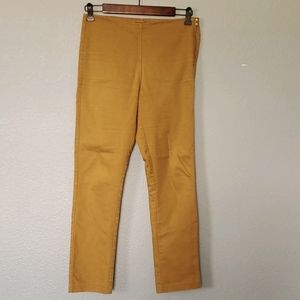 Golden Mustard Yellow Skinny Seamless Jeans